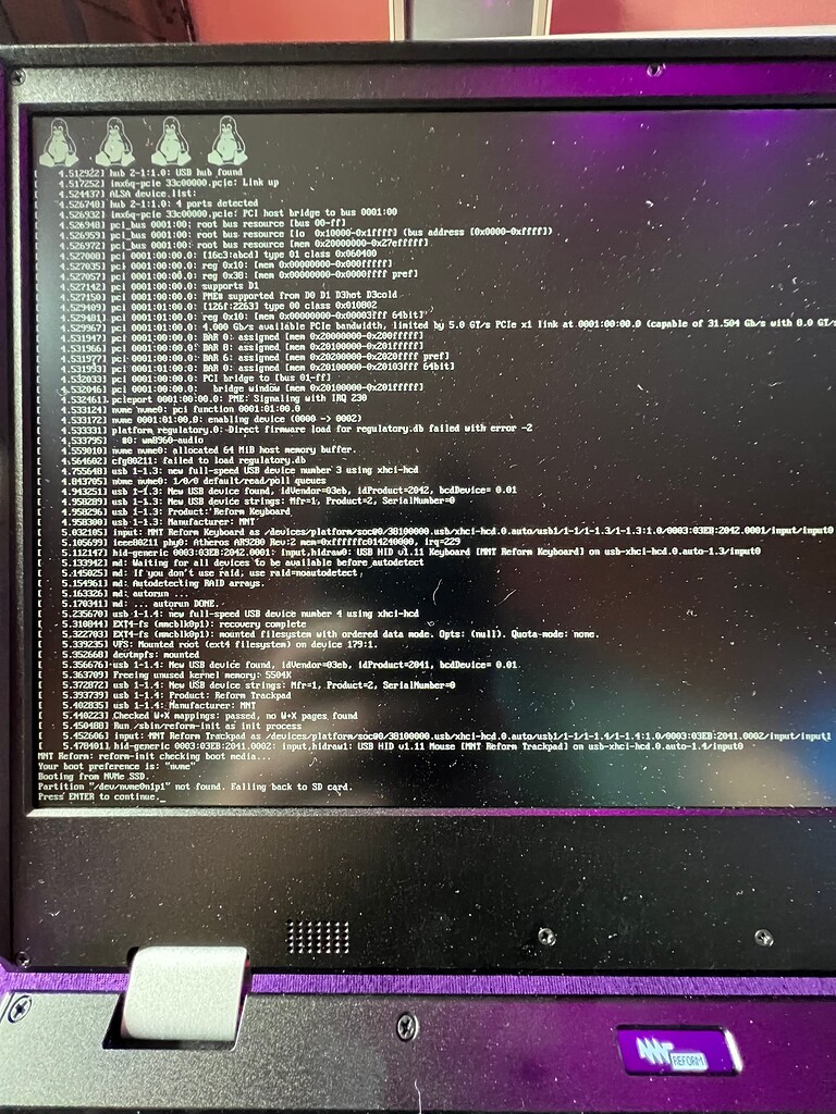 Encrypted NVME boot from EMMC confusions MNT Reform MNT Research
