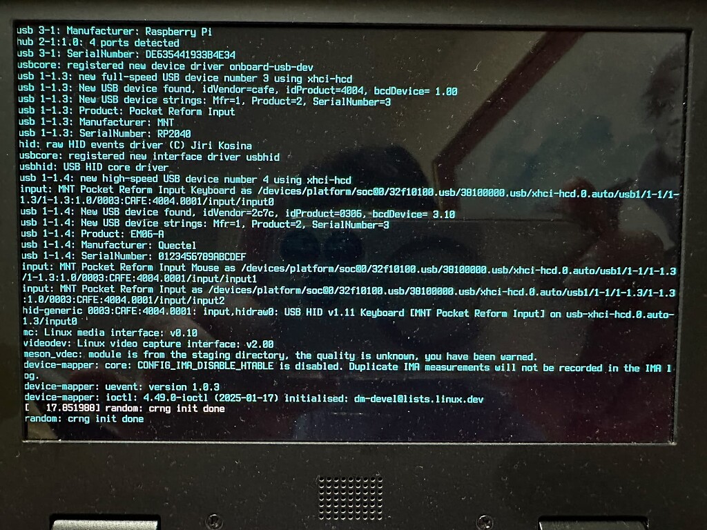 The latest update/full-upgrade and boot issue - MNT Pocket Reform - MNT ...